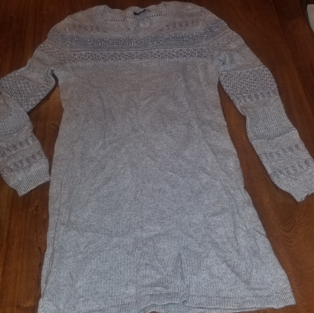 H&M Sweater tunic in Silver